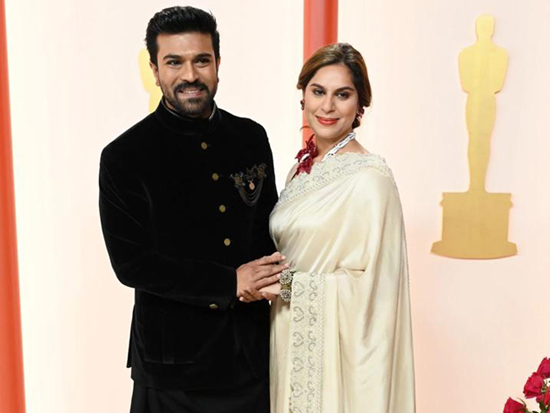 Ram Charan And Upasana At Oscars